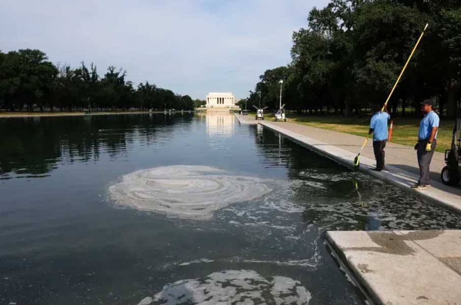 林肯纪念堂倒影池臭氧纳米气泡控藻：事件回顾、技术拆解与工程启示